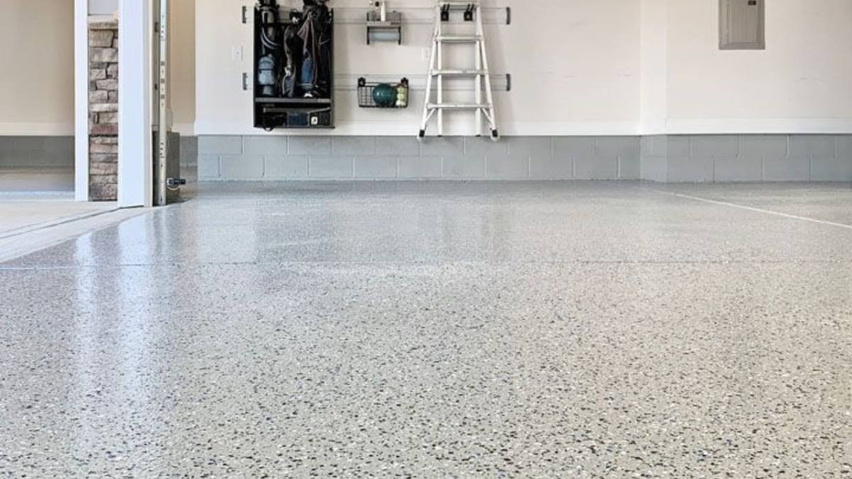 Epoxy flooring garage and basement