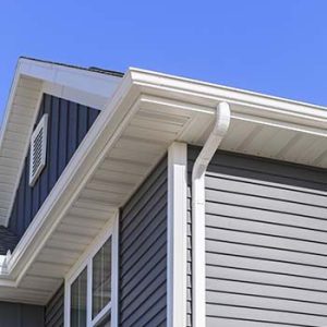 gutters and soffit